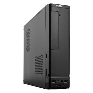 Gabinete Acteck Atom, Torre, Gabinete, Micro-Atx, Mini-Itx, Negro Ac-929042