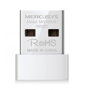 Adaptador Nano Usb 2.0 Mercusys Mw150Us, Color Blanco, 150 Mbit/S Mw150Us
