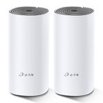 30765 - TP-LINK Deco E4 (2-pack) Doble banda (2,4 GHz / 5 GHz) Wi-Fi 5 (802 11ac) Blanco, Gris Interno