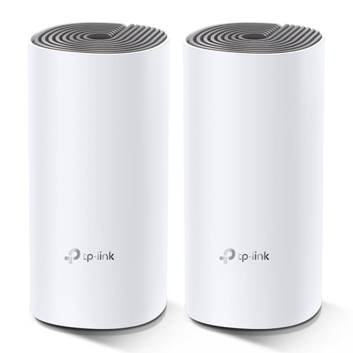 30765 - TP-LINK Deco E4 (2-pack) Doble banda (2,4 GHz / 5 GHz) Wi-Fi 5 (802 11ac) Blanco, Gris Interno