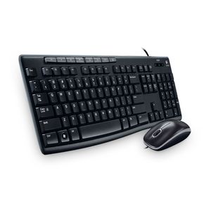 Kit De Teclado Y Mouse Logitech Mk200, Estándar, Negro, 1000 Dpi 920-002716