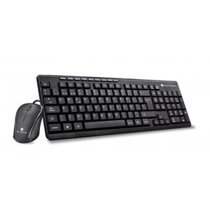 Kit Teclado Y Mouse Alámbrico Techzone Tz19Comb01-La, Estándar, 112 Teclas, Negro, 800 Dpi, Alámbrico Tz19Comb01-La
