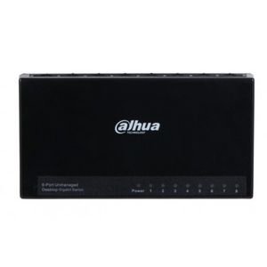 Switch Para Escritorio 8 Puertos Dahua Technology Dh-Pfs3008-8Gt-L, Negro Dh-Pfs3008-8Gt-L