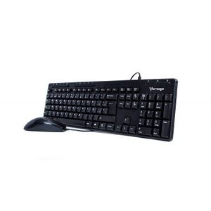 Kit De Teclado Y Mouse Vorago Km-104, Estándar, 105 Teclas, Negro, 1000 Dpi Km-104