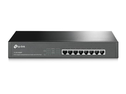 33181 - TP-LINK TL-SG1008MP switch No administrado Gigabit Ethernet (10/100/1000) Energía sobre Ethernet (PoE) Negro