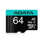 33382 - Micro Secure Digital Premier A2  ADATA UHS-I 64GB