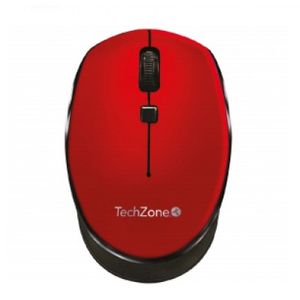 Mouse Inalámbrico  Techzone Tz19Mou01-Inar, Rojo, Inalámbrico, 1000 Dpi Tz19Mou01-Inar