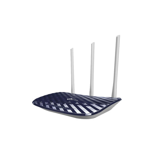 5601 - TP-LINK ARCHER-C20W router inalámbrico Doble banda (2,4 GHz / 5 GHz) Negro, Plata