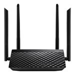 5558 - ASUS RT-AC1200_V2 router inalámbrico Ethernet Doble banda (2,4 GHz / 5 GHz) Negro