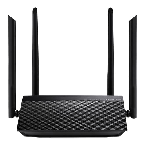 5558 - ASUS RT-AC1200_V2 router inalámbrico Ethernet Doble banda (2,4 GHz / 5 GHz) Negro