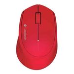 34329 - Mouse Óptico Logitech M280 Inalámbrico Color Rojo