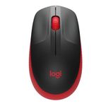 33504 - Mouse Logitech M190 Full Size Inalámbrico 1000 dpi USB Color Rojo