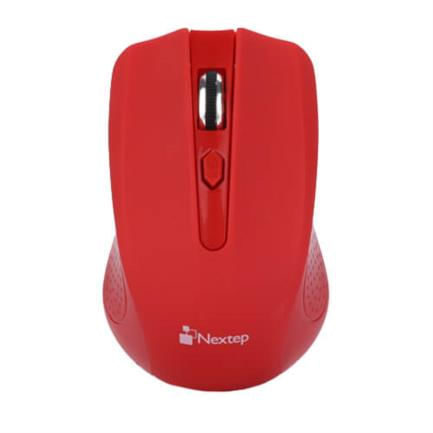 33617 - Mouse Nextep Inalámbrico USB Color Rojo 1600 dpi Baterías Incluidas