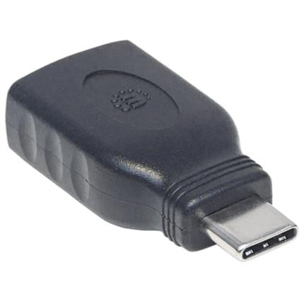 33518 - Adaptador Manhattan USB-C 3 1 Gen 1 Super Velocidad CM/AH 5 Gbps Color Negro