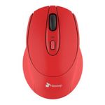 10191 - Mouse Nextep Inalámbrico Ergónomico USB 1600 dpi Batería Incluida Color Rojo