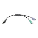 33653 - Adaptador USB Tripp Lite USB a PS-2 Teclado y Mouse (AM a 2x Mini-Din6H)