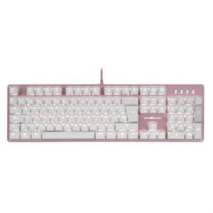 Teclado Mecánico Game Factor Kbg400 Retroiluminado Switch Azul Usb Rosa Voctecab023