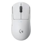 10008 - Mouse Logitech Pro X SuperLight 25400 dpi Sensor Hero Color Blanco