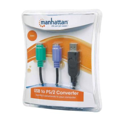 10031 - Convertidor Manhattan PS/2 a USB 2 Puertos