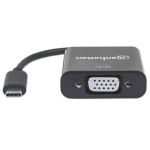 Convertidor Manhattan Video Usb-C 3.1 A Vga-H Color Negro Mnccovad013