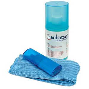 Kit Limpieza Manhattan Para Lcd Solución 200Ml Paño Y Brocha Mncherad006