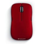 33528 - Mouse Verbatim Serie Commuter Óptico Inalámbrico 1200 dpi Color Rojo Mate
