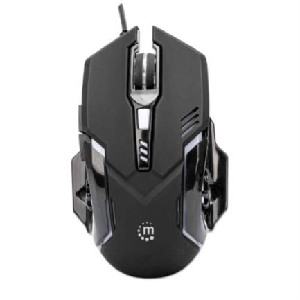 34162 - Mouse Manhattan Gaming Óptico LED 6 Botones Color Negro