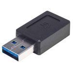 34161 - Adaptador Manhattan USB-A a USB-C Súper Velocidad Color Negro