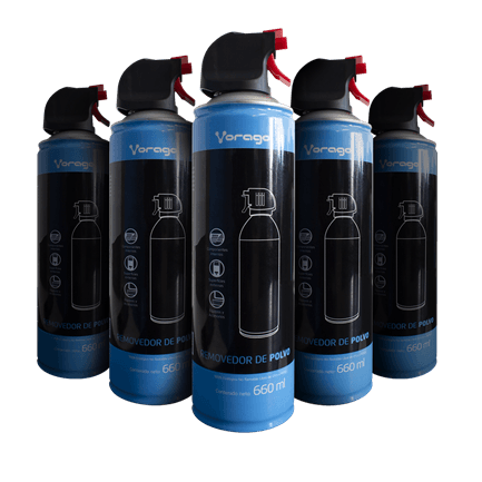 33713 - Kit Aire Removedor Polvo Vorago CLN-300 660ml C/5 Pzas