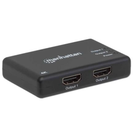 36374 - Video Splitter Manhattan HDMI 2 Puertos UHD TV 4k/30Hz Color Negro