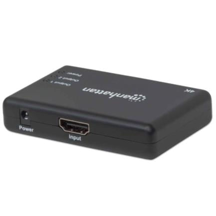 36375 - Video Splitter Manhattan HDMI 2 Puertos UHD TV 4k/30Hz Color Negro