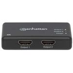 36373 - Video Splitter Manhattan HDMI 2 Puertos UHD TV 4k/30Hz Color Negro