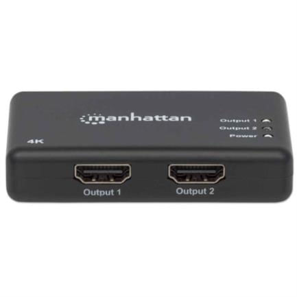 36373 - Video Splitter Manhattan HDMI 2 Puertos UHD TV 4k/30Hz Color Negro