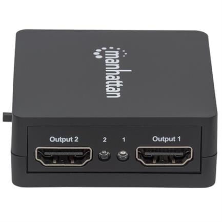36182 - Video Splitter Manhattan HDMI 2 Puertos 1080p Alimentado por USB Color Negro