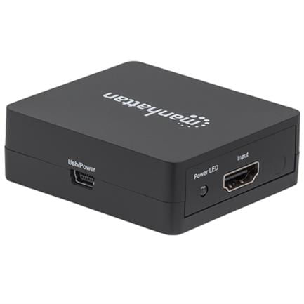 36184 - Video Splitter Manhattan HDMI 2 Puertos 1080p Alimentado por USB Color Negro