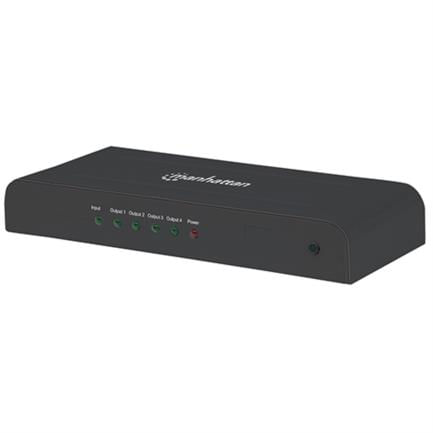 36187 - Video Splitter Manhattan HDMI 4K UHDTV 4 Puertos Color Negro