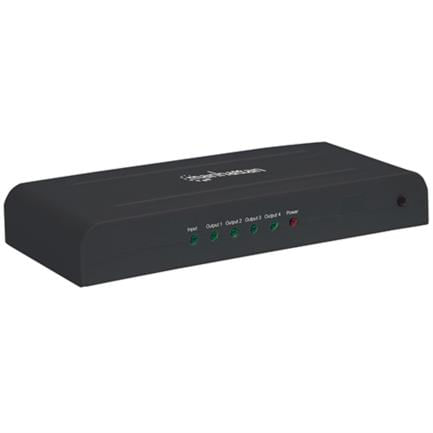 36186 - Video Splitter Manhattan HDMI 4K UHDTV 4 Puertos Color Negro
