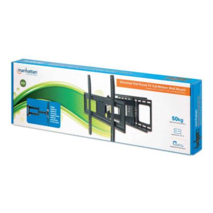 36543 - Soporte TV Manhattan Pared Movimiento Articulado Pantallas Curvas/Planas 37" a 70" Máximo 50 Kg