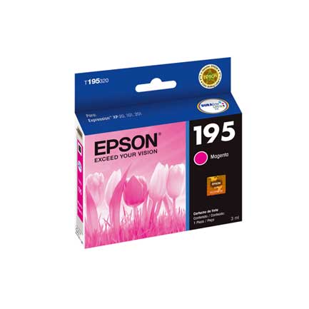 37304 - TINTA EPSON T195 XP-101 201 211 MAGENTA