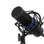 39303 - Micrófono Game Factor MCG700 Profesional LED Ajuste Volumen Stand Anti Pop USB Color Negro