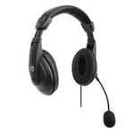 39726 - Audífonos Manhattan Estéreo USB Micrófono Ajustable Control Integrado Color Negro