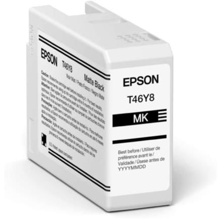 39818 - Tinta Epson UltraChrome Pro10 T46Y 50ml Color Negro Mate