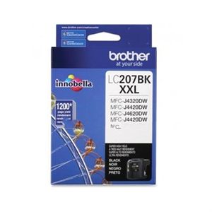 Tóner Brother Lc207Bk Rendimiento 1200 Páginas Mfcj4420Dw Mfcj4620D Color Negro Boctonab115