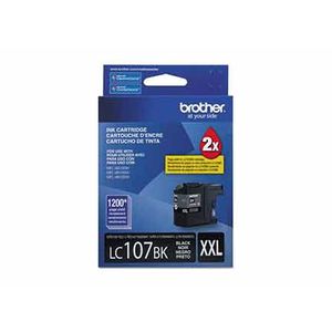 Tinta Brother Lc107Bk Rendimiento 1200 Páginas Color Negro Boctinab077