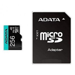 Micro Secure Digital Adata Ausdx256Gui3V30Sa2-Ra1, 256 Mb, Negro, Clase 10 Ausdx256Gui3V30Sa2-Ra1