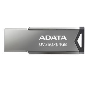 Memoria Usb Adata Auv350-64G-Rbk, Metálico Negro., 64 Gb, Usb 3.2 Gen1 Auv350-64G-Rbk