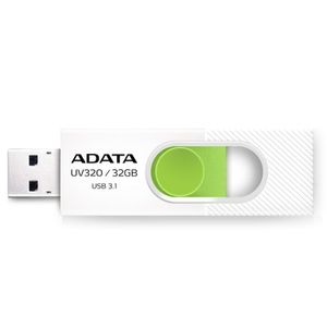 Memoria Usb Adata Auv320-32G-Rwhgn, Blanco/Verde, 32 Gb, Usb 3.2 Auv320-32G-Rwhgn