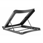 41572 - Soporte Manhattan Ajustable para Laptop/Tablet 10" a 15 6" Plegable 5 Posiciones Hasta 5 Kg Color Negro
