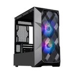 41688 - Gabinete Cooler Master TD300 MESH ARGB Mini Torre Mini ITX/Micro ATX 2xVentiladores Cristal Templado Color Negro