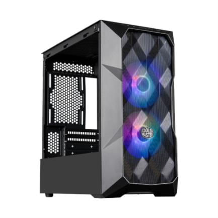 41688 - Gabinete Cooler Master TD300 MESH ARGB Mini Torre Mini ITX/Micro ATX 2xVentiladores Cristal Templado Color Negro